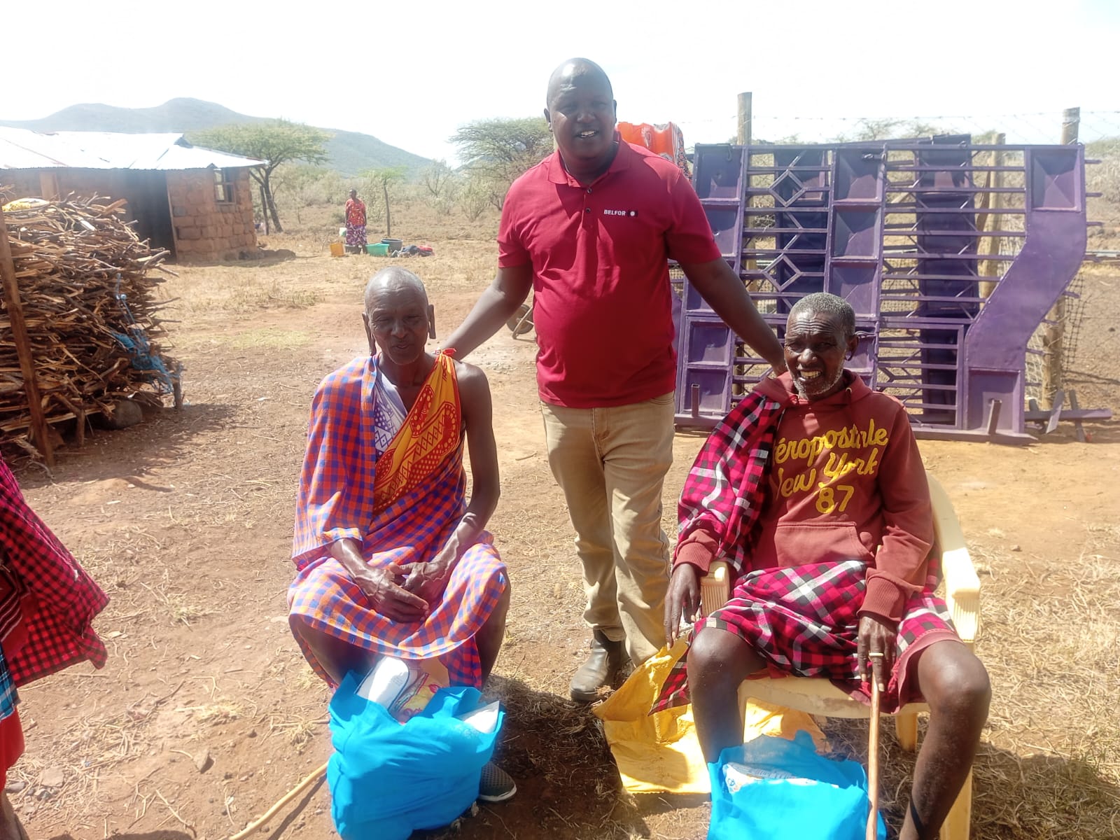 A picture with the elderly